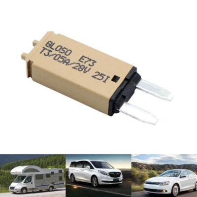 Manual Reset Mini Circuit Breaker Blade Fuse for Car Automobile Truck RV 12V-24V