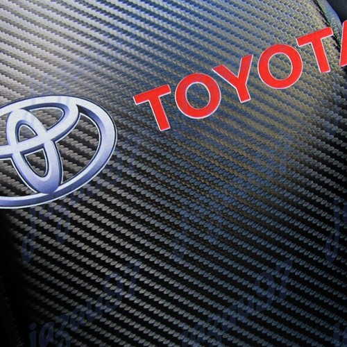 NEW Carbon Fiber Car Center Armrest Cushion Mat Pad Cover For TOYOTA Combo Set