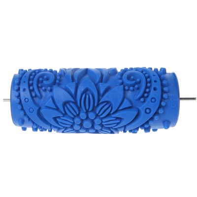 5'' Embossed Paint Roller Sleeve Wall Texture Stencil Brush Pattern Decor 095Y