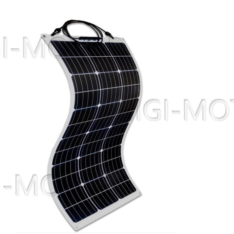 Solar Panel 200W Flexible Solar Panel Kit Home Module Monocrystalline Boat
