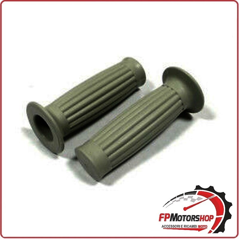 COPPIA MANOPOLE MANUBRIO PER MOTORINO PIAGGIO CIAO 50 GRIGIO ARIETE 00686 GR