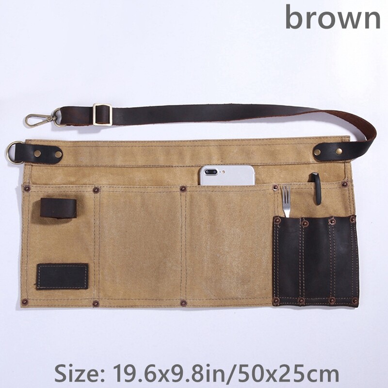 genuine-leather-half-short-apron-waist-belt-multi-pockets-hairstylist-tool-bags