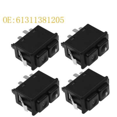 Set 4 PCS Illuminated Power Window Switch For BMW E23 E24 E28 E30 61311381205