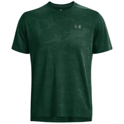 NWT Under Armour Men's UA Tech Vent Jacquard Short Sleeve in Greenwood sz Large