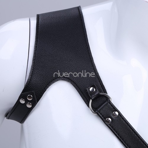 Dessous Strapsgürtel aus PU Leder mit Riemen für Strümpfe