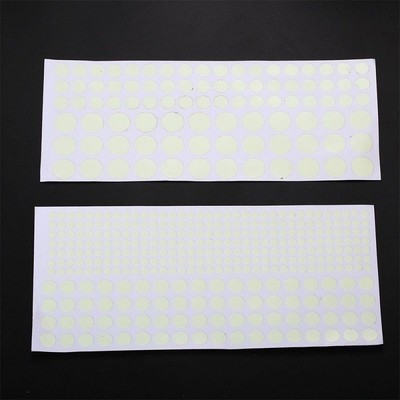 2 sheets Glow in the Dark DOTS 18quot to 12quot stickers  Over 400 dots 4012241