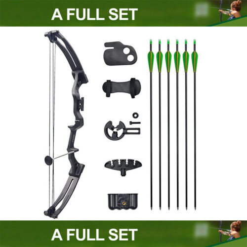 New 14Lbs Compound Bow Archery Bow and Arrow Sets for Youth Right Handed Bow Kit