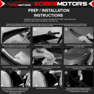 Fits 09-10 Toyota Corolla K Style Rear Bumper Lip Diffuser Splitter Unpainted PU