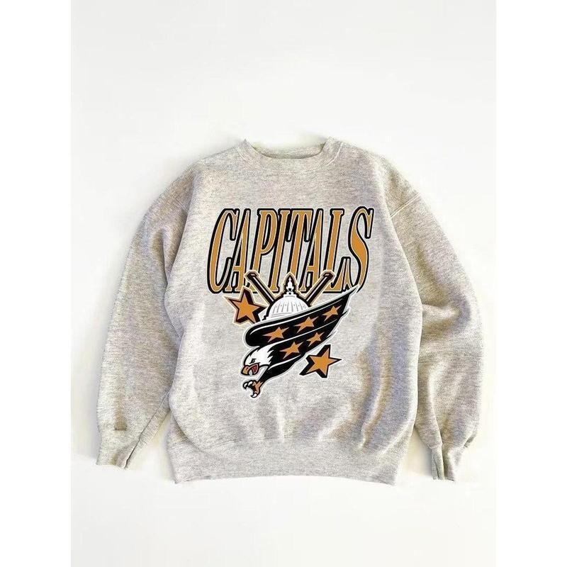 Vintage NHL Washington Capitals graphic ash Sweatshirt men