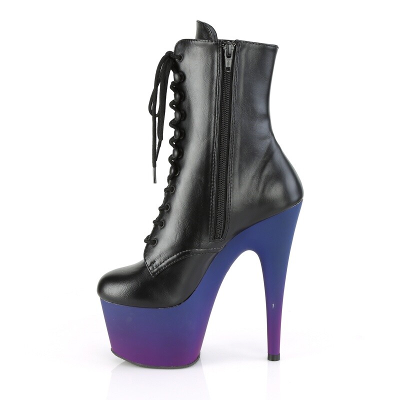 PLEASER PLATEAU STIEFELETTE ADORE-1020BP - PU BLAU/LILA