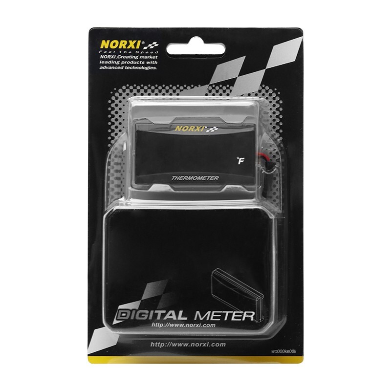 Koso Motorcycle Water Temperature Gauge Fahrenheit thermometer NORXI Meter RED
