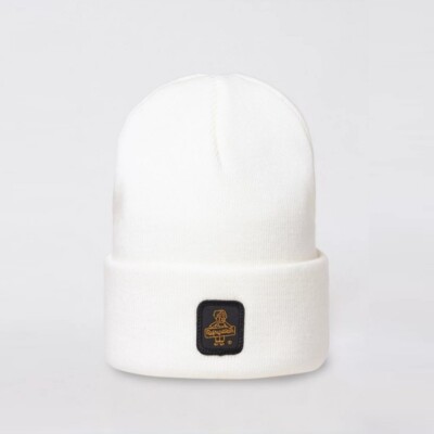 Белая Шапочка Refrigiwear Clark Hat с манжетой и Нашивкой с Логотипом
