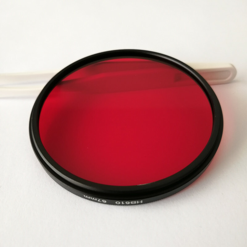 67mm Optical color glass Infrared Longpass Camera Filter for