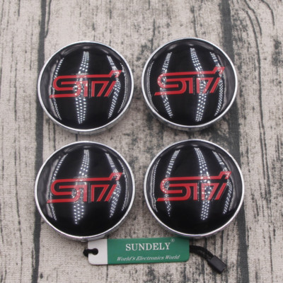 Subaru Black 60 MM Legacy Fit: Forester Impreza 4Pcs Wheel Center Hub Cap
