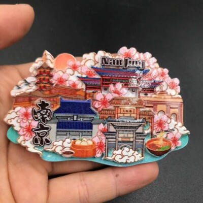 Resin Fridge Magnet Suzhou Shanghai Beijing Yunnan China Tourist Souvenir