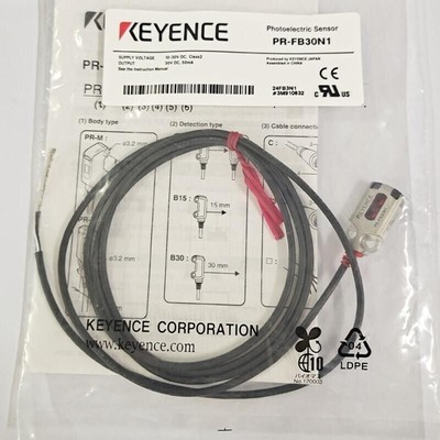 1PCS Brand New Keyence PR-FB30N1 Photoelectric Sensor PRFB30N1 .
