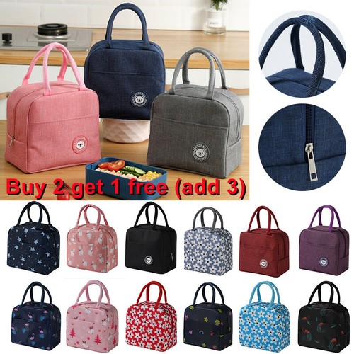 Lunch Bag Insulated Cool Thermal Food Storage Box Carry Tote For Adults Kids FI