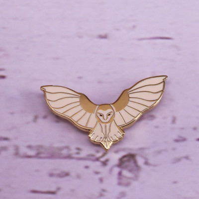 Barn Owl Night Flying Bird of Prey Wildlife 1.25'' Lapel Enamel Pin @ US SELLER