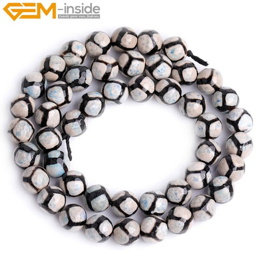 8mm Fire Agate Stone Soccer Beads For Jewelry Making 15