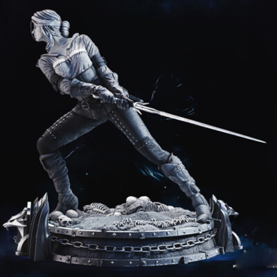 Cirilla 1/8 1/6 3D Print Figure Model Kit Unpained Unassembled Garage Kits