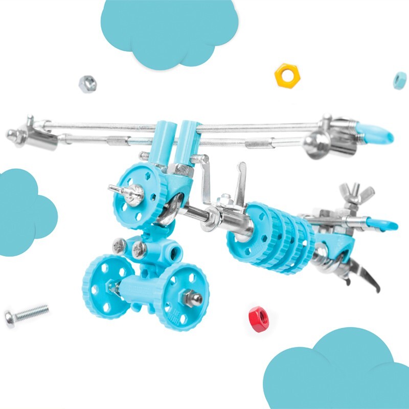 OFFBITS AIRBIT Aeroplane 3-in-1 Building & Construction STEM Toy for kids 6+ - Picture 2 of 7