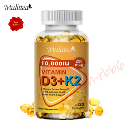 Vitamin K2+D3 Vitamin Supplement with BioPerine Boost Immunity