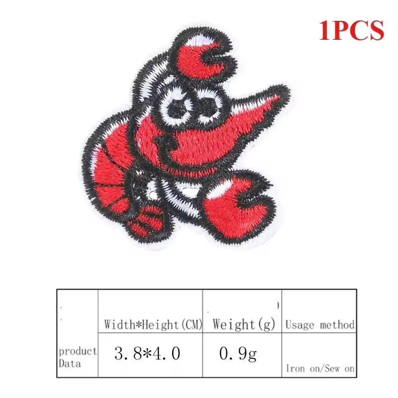 Cartoon Snacks Noodles Patch for Kids Clothes DIY Sticker Online,