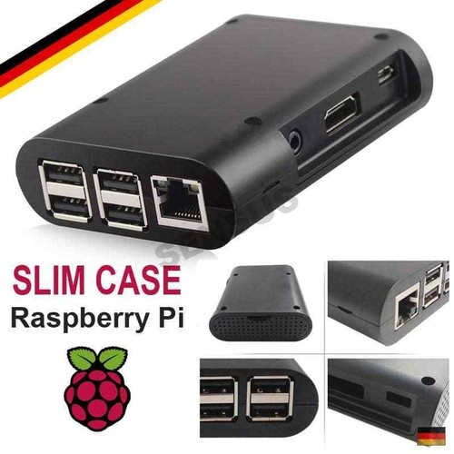Raspberry Pi 3 / 2 Model B Gehäuse / Raspberry Pi B+ Case (schwarz)