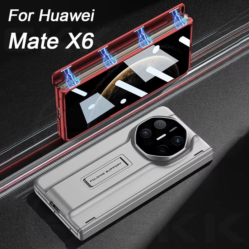 Magnetic Hinge Armor Holder Case for Huawei Mate X6 Front Screen Glass All-inclu