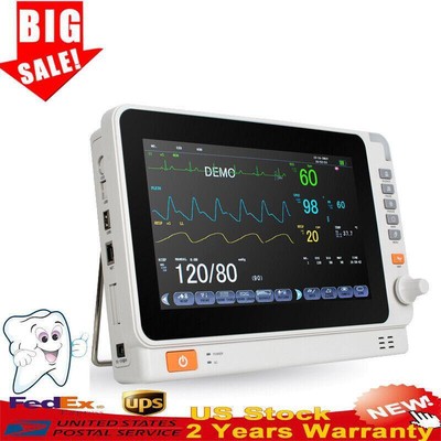 lot 10''ICU Vital Signs Patient Monitor Multi-parameter ECG NIBP RESP TEMP SPO2