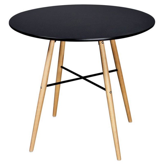 Round MDF Wood Dining Table in Matte Black 80cm Dining Tables Gumtree Australia Inner Sydney