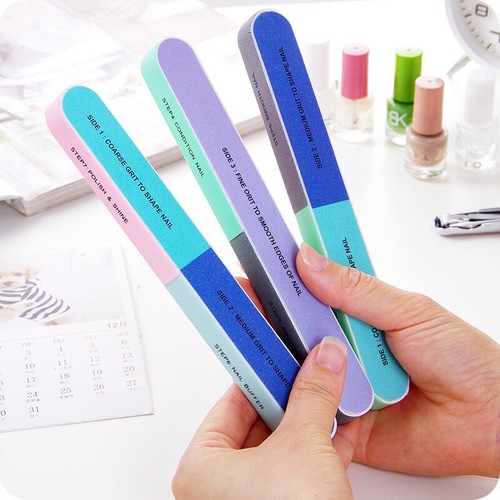 1 Nail Buffer 7 Way Nail File Shine Sanding Manicure Pedicure Emery Boards Set