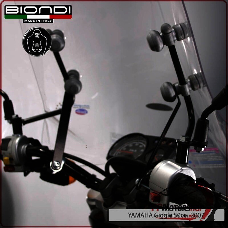 KIT ATTACCHI PARABREZZA PER SCOOTER YAMAHA GIGGLE 50 BIONDI 8500631 07>