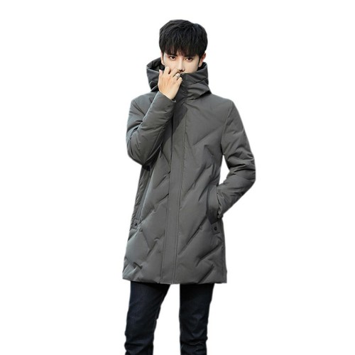 Herren Kapuze Pufferjacke Outwear Mantel Kapuze Mittellange Winter Daunenjacke L Ebay