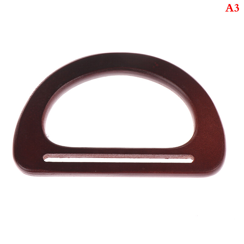 1PCS Wooden Bag Handle Replacement DIY Handbag Bag Purse Frame Bag