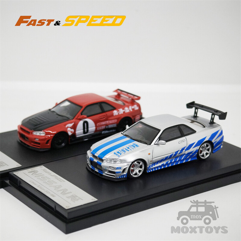 Fast Speed FS 1:64 Skyline GT-R R34 Mk5 Diecast Model Car