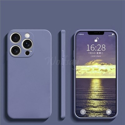 Luxury Matte Clear Square Case - TPU Hard Cover for 16/15/14 Pro Max