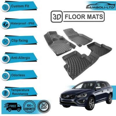 3D Molded Interior Car Floor Mat for Mercedes GLK 2008-2015 (Black)