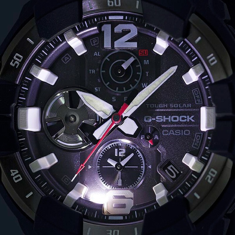 Pre-owned Casio G-shock Gr-b300-1ajf Gravitymaster Master Of Air Bluetooth Men Watch