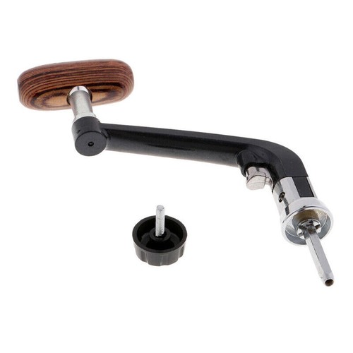 Spinning Fishing Reel Handle Knob Metal Wooden Rocker Arm Replacement Grip Parts
