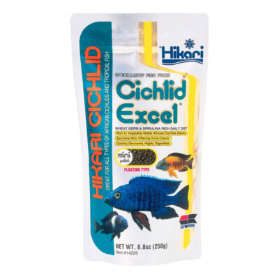 Hikari Cichlid Excel Floating Fish Food Malawi Small Granule Color Formula 