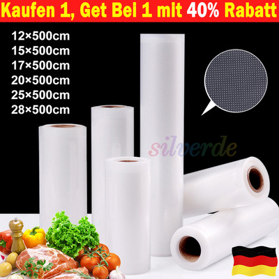 Vakuumrollen Vakuumbeutel Vakuumfolie Vakuumrolle goffriert VakuumTüte Beutel,DE