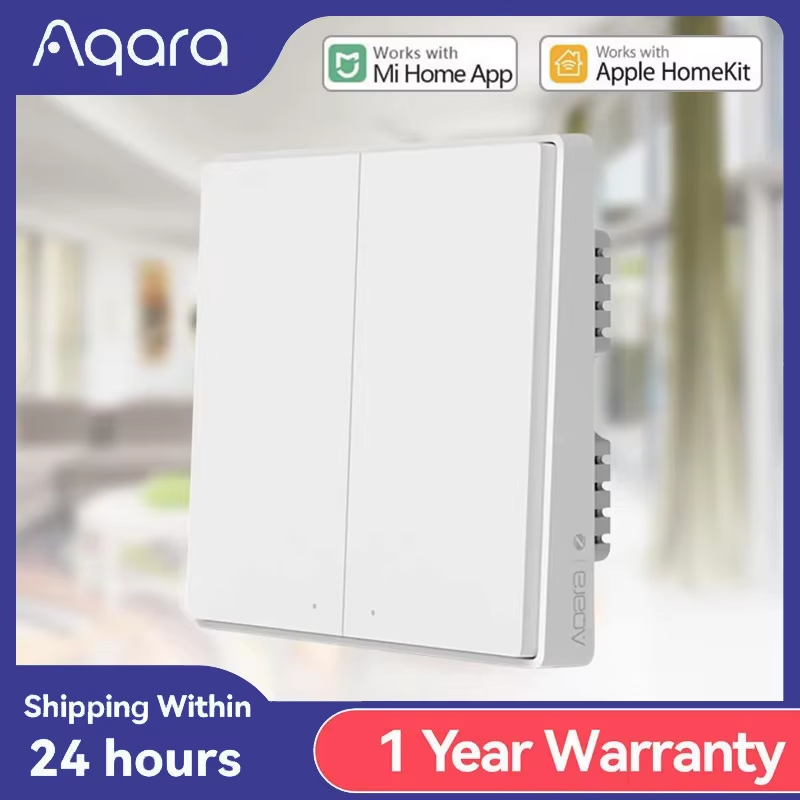 Smart Wall Switch D1 Zigbee Wireless Remote Control Key Light Switch Neutral Fir