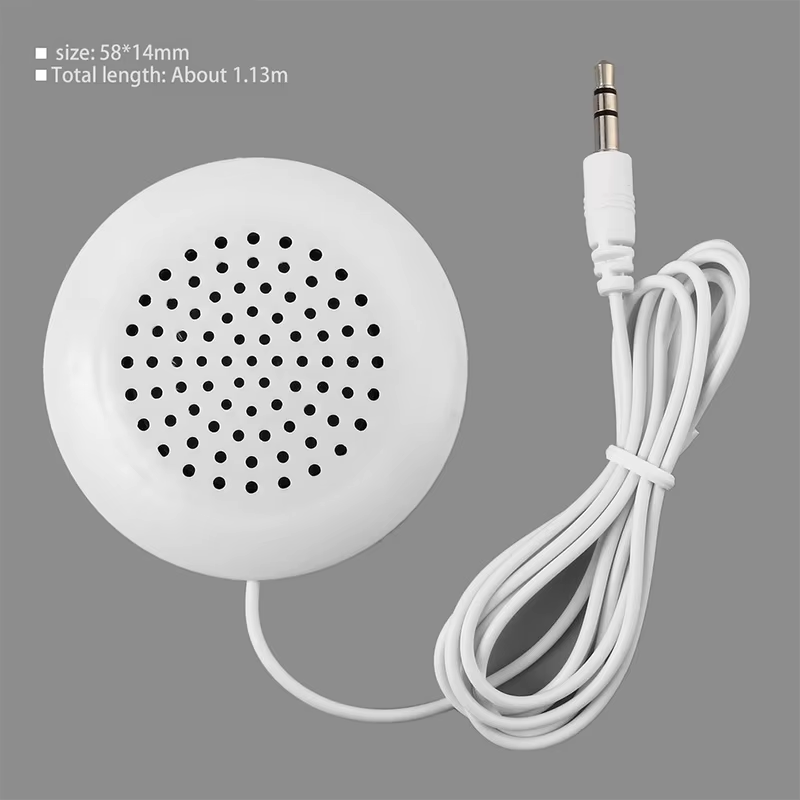 Mini Speaker White 3.5mm Portable Speakers Aux Loudspeaker Smartphone Player Han