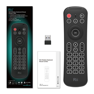 Rii MX6 2.4G Remote Control Mini Wireless Keyboard for Computer, TV, Android Set