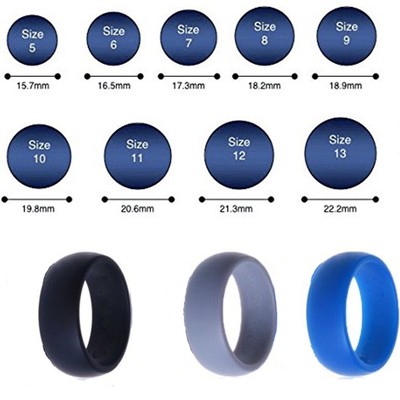 silicone trendy gym rubber active ring band sport gift