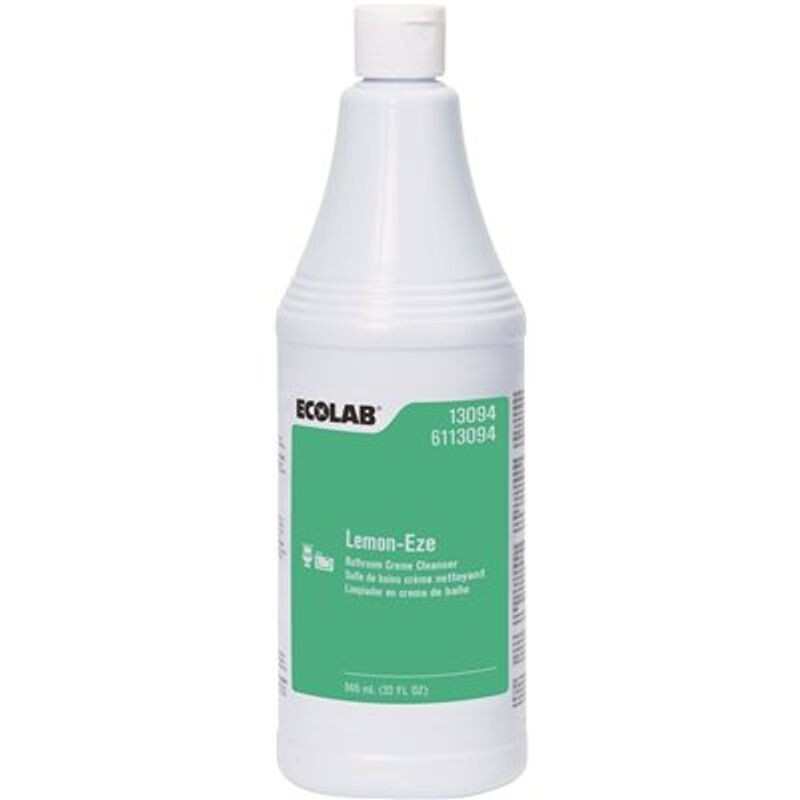Ecolab 13094 LemonEze Cream Cleanser, Pro-Strength Lemon-Eze