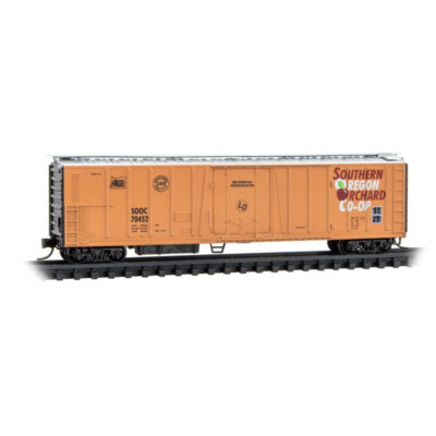 N Micro Trains 070 00 090 MT&LC Med Talent & LC  51' Rib S  Mechanical Reefer