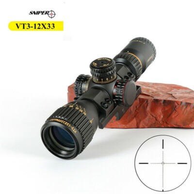 Sniper VT3-12X33FFP Compact Rifle Scope Frist Focal Plane with Scope mount