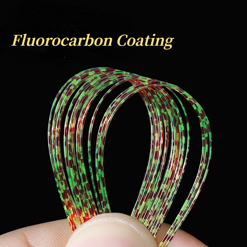 500M 3D Invisible Spotted Fishing Line Monofilament Speckle Fluorocarbon Line